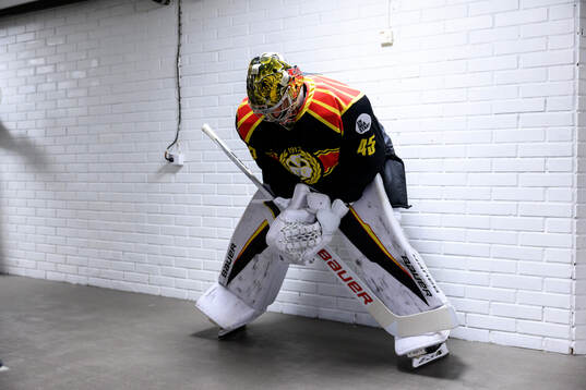Brynäs målvakt Damian Clara