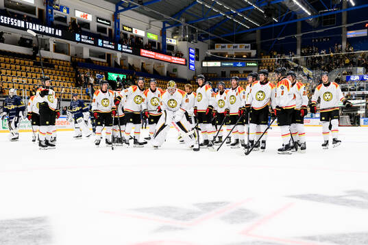 Brynäs spelare jublar