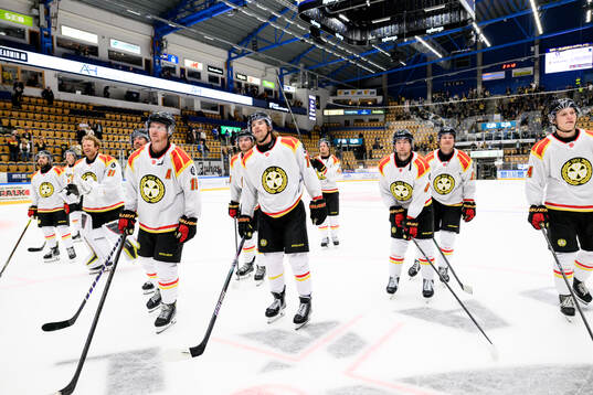 Brynäs spelare jublar