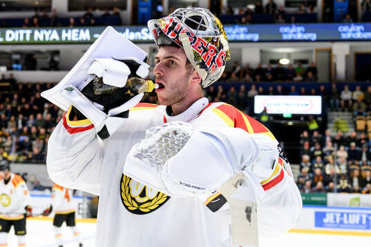 Brynäs målvakt Damian Clara