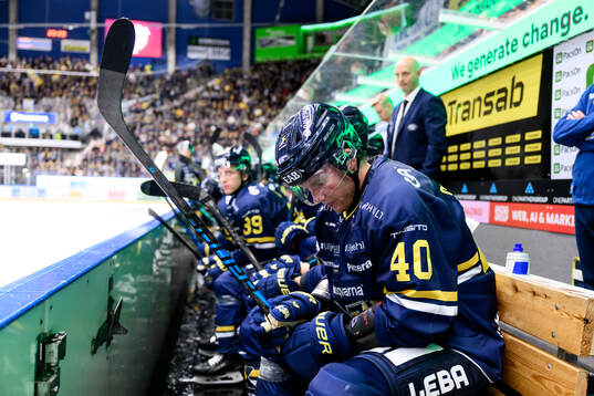 HV71s Oskar Stål-Lyrenäs deppar