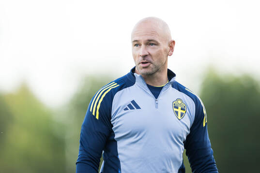 Sveriges Förbundskapten Stefan Larsson