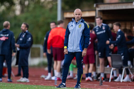 Sveriges Förbundskapten Stefan Larsson