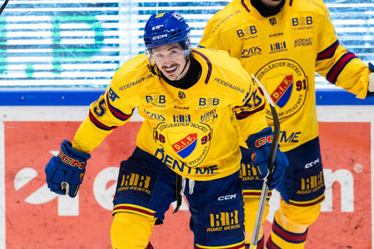 Djurgårdens Charles Hudon jublar