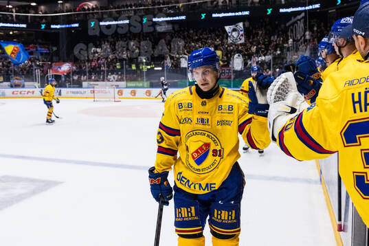 Djurgårdens David Blomgren jublar