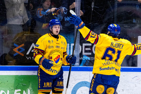 Djurgårdens David Blomgren jublar