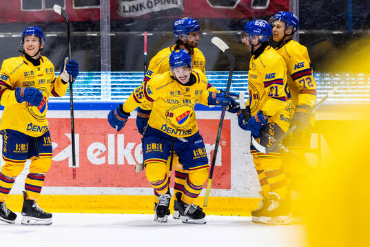 Djurgårdens Charles Hudon jublar