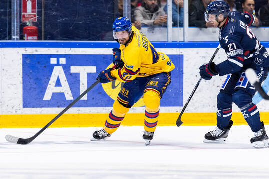 Djurgårdens Jacob Josefson och Linköpings Christoffer Ehn