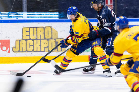 Djurgårdens Jacob Josefson och Linköpings Christoffer Ehn