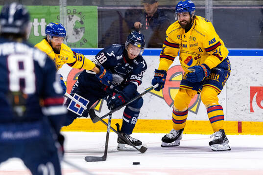 Djurgårdens Philip Holm och Ludvig Rensfeldt mot