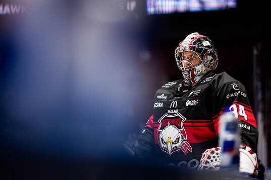 Malmö Redhawks målvakt Marek Langhamer
