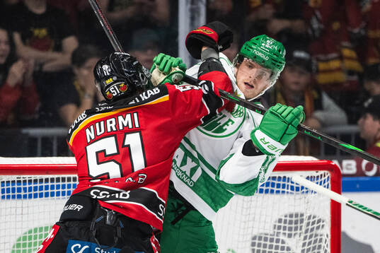 Luleås Markus Nurmi och Rögles Calle Själin