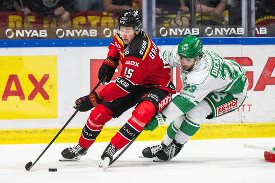 Luleås David Granberg och Rögles Josh Dickinson
