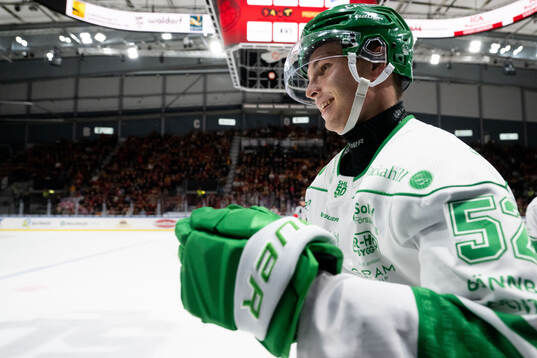 Rögles Felix Nilsson jublar