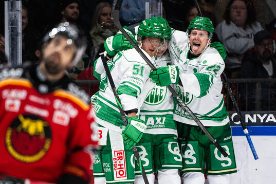 Rögles Calle Själin, Felix Nilsson och Fredrik Olofsson