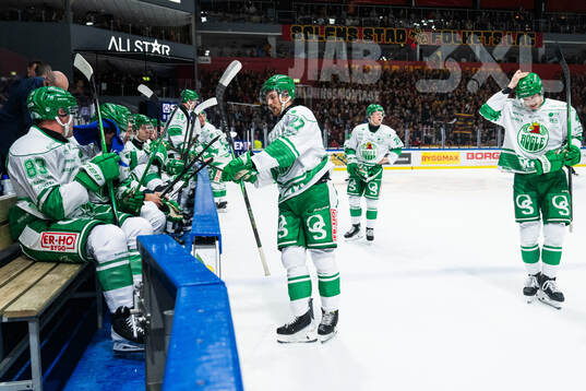 Rögles Linus Sjödin, Marwin Jarbsjö och Simon Zether