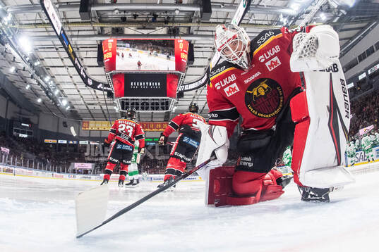 Luleås målvakt Matteus Ward deppar