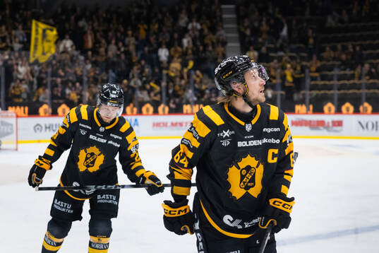 Skellefteås Jikkel Aagaard och Jonathan Pudas deppar