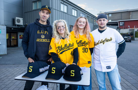 Skellefteå Basebolls Jonas Bodin, Ida Bodin, Lisa Bodin