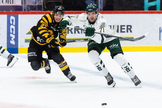 Skellefteås Oskar Vuollet och Färjestads Viktor Lodin