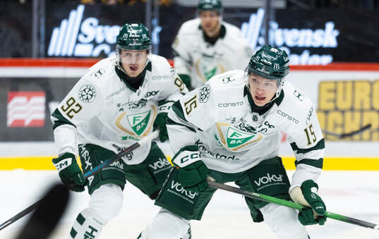 Färjestads Lucas Forsell och Jack Berglund