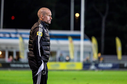 Falkenbergs tränare Christoffer Andersson