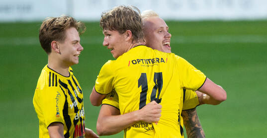 IFK Hässleholms Alexander Sjöström har gjort 0-1 och
