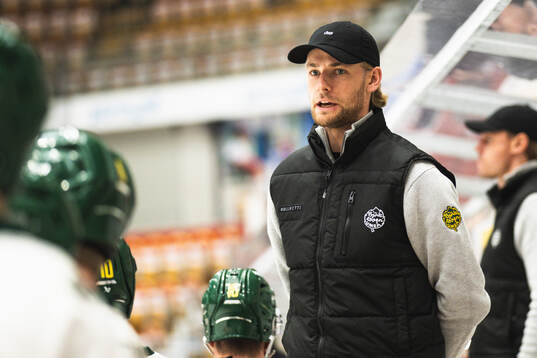 Björklövens tränare Victor Nordkvist