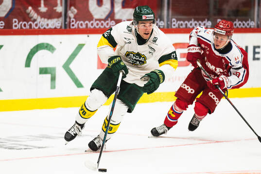 Björklövens Max Gustafsson och Timrås Oliver Bengtsson