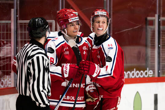 Timrås David Slacik jublar
