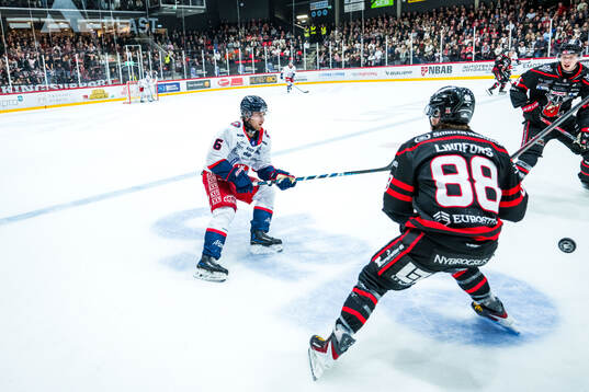 Oskarshamns Isac Jonsson och Nybros Tim Lindfors