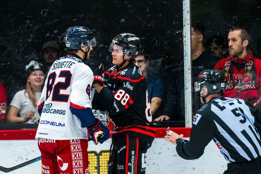 Oskarshamns Marc-Olivier Duquette och Nybros Tim Lindfors