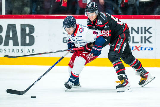 Oskarshamns Ludvig Östman och Nybros Tim Lindfors