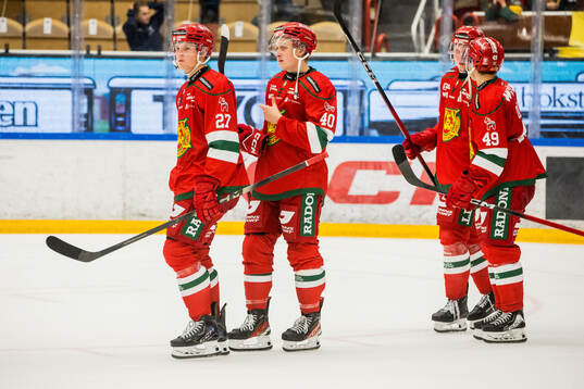Moras Hampus Larsson och Felix Johansson deppar