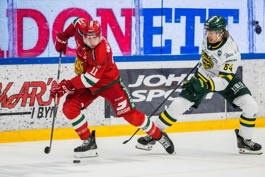 Moras Gustav Salmi-Lilja och Björklövens Anton Malmström