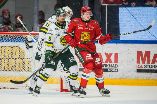 Björklövens Olli Vainio och Moras Hugo Orrsten