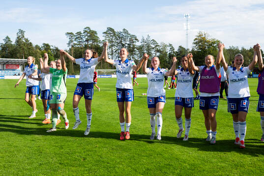 IFK Norrköpings spelare jublar
