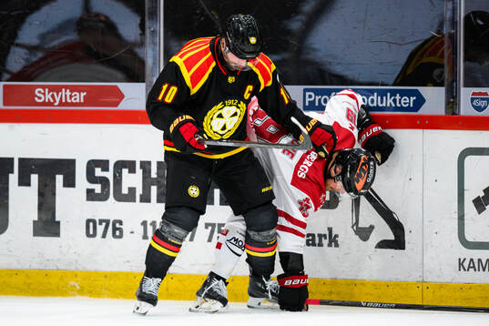 Brynäs Johan Larsson och Örebros Sean Malone