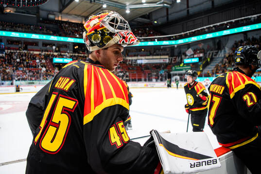 Brynäs målvakt Damian Clara