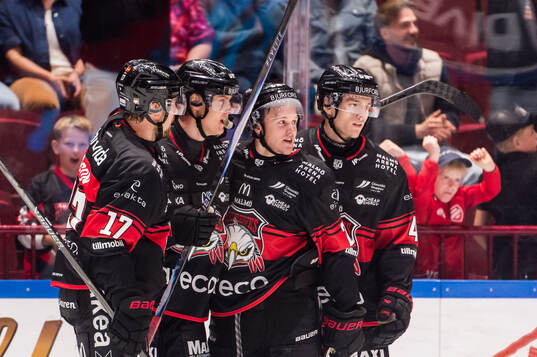 Malmö Redhawks Fredrik Händemark jublar