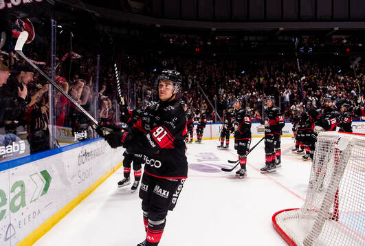 Malmö Redhawks Axel Sundberg Malmö jublar