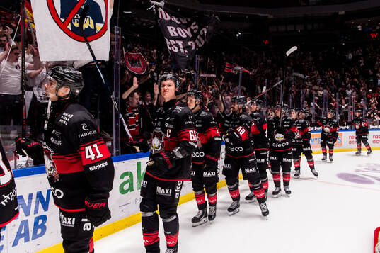 Malmö Redhawks Fredrik Händemark och spelare