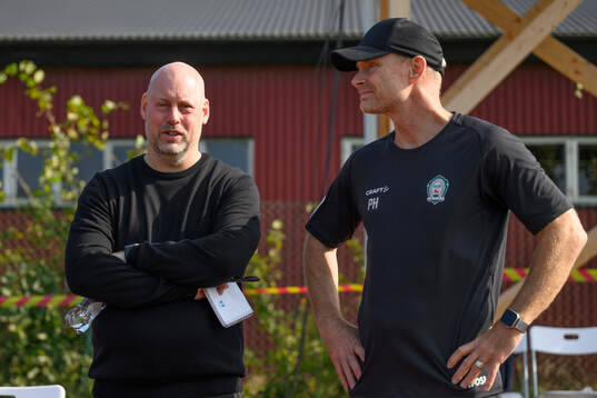Malmö FFs tränare Jonas Valfridsson  och Alingsås