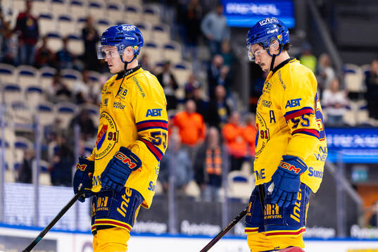 Djurgårdens David Blomgren och Charles Hudon deppar