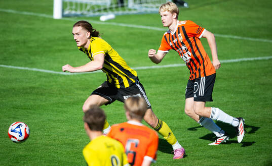 IFK Hässleholms Benjamin Alija i matchen i U19 mellan IFK