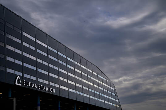 Exteriör vy över Eleda Stadion