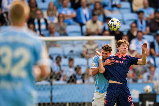 Djurgårdens Matias Siltanen och Malmö FFs Colin Rösler
