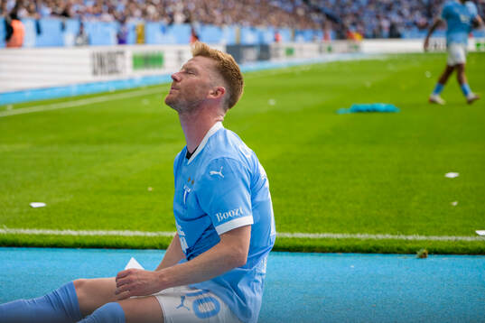 Malmö FFs Anders Christiansen deppar