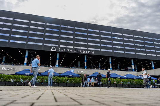 Eleda stadion fotbollsmatchen i Allsvenskan mellan Malmö