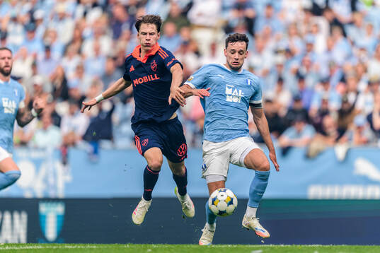 Djurgårdens August Priske Flyger och Malmö FFs Colin